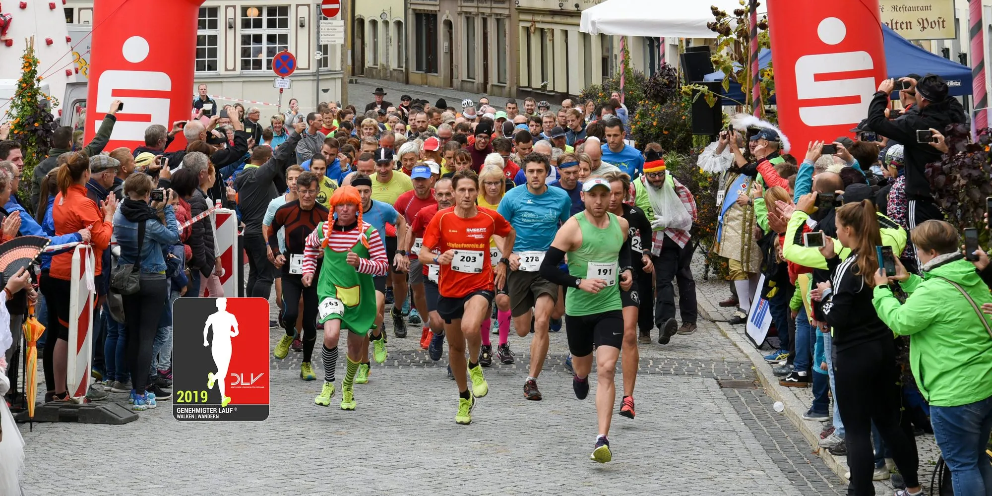 Massenstart auf dem Marktplatz